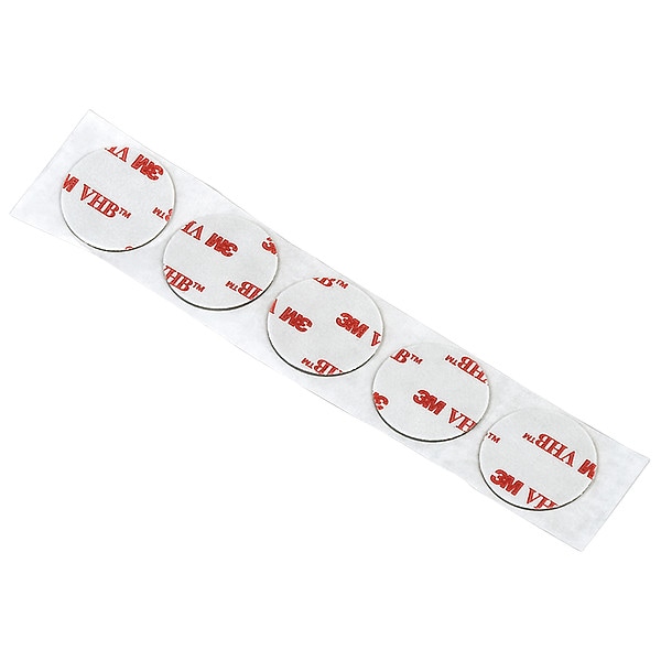3M 3M 4930 VHB Tape 2" circle, White, 25 mil, 5PK - 4930