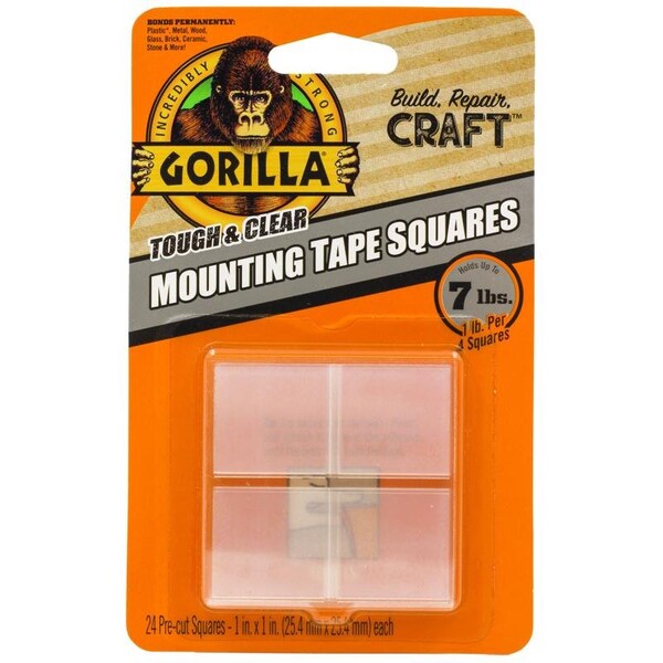 Gorilla Glue Gorilla 1 in. L X 1 in. W Double-Sided Mounting Squares - 6067202