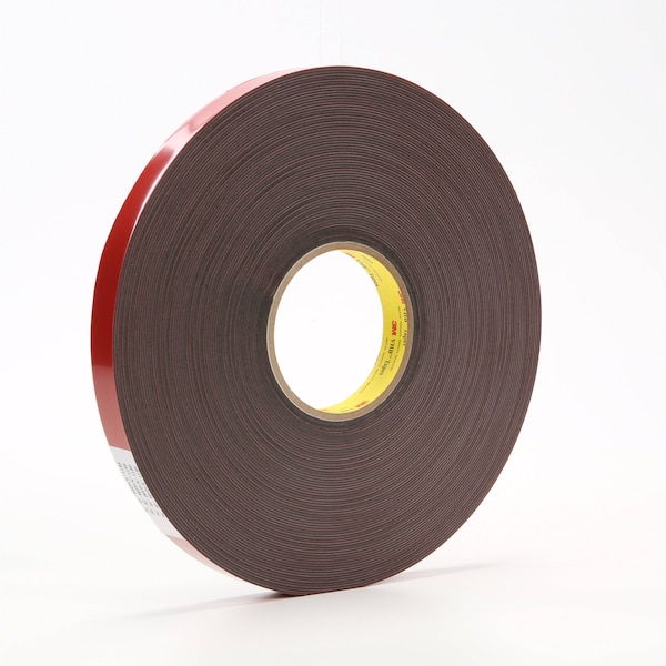 3M Double-Sided Foam Tape, 3/4 in W, 36 yd L, 1/16 in, Polyethylene Foam, Double-Sided, 12 PK - 4611