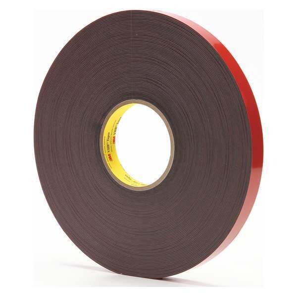 3M Double-Sided Foam Tape, 3/4 in W, 36 yd L, 1/16 in, Polyethylene Foam, Double-Sided, 12 PK - 4611