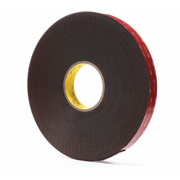 3M Double-Sided Foam Tape, 1 in W, 36 yd L, 1/16 in, Acrylic Foam, Double-Sided, 9 PK - 5952
