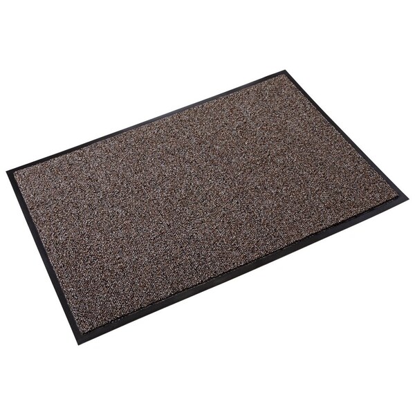 Crown Matting Technologies Scraper/Wiper Mat, Polypropylene, 5/16" Thick, Brown, 3' W x 6' L - CS 0036BR