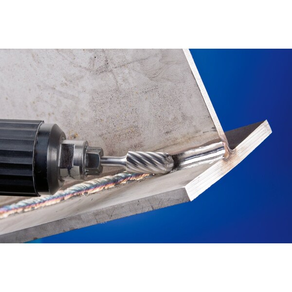 Pferd Carbide Bur - Cylind. Radius End, INOX Cut - 1/4" x 5/8" x 1/4" Shank - SC-1 - 24397