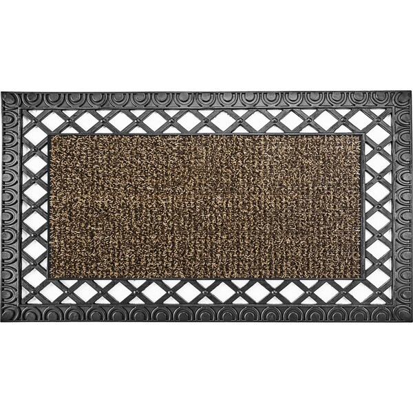 Grassworx GrassWorx 18 in. W X 30 in. L Sand French Quarter Astroturf Door Mat - 10376405