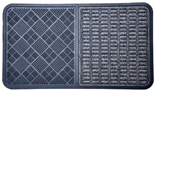 Imports Decor Inc Imports Decor 864SMT Rubber Gray Door Mat - 864SMT