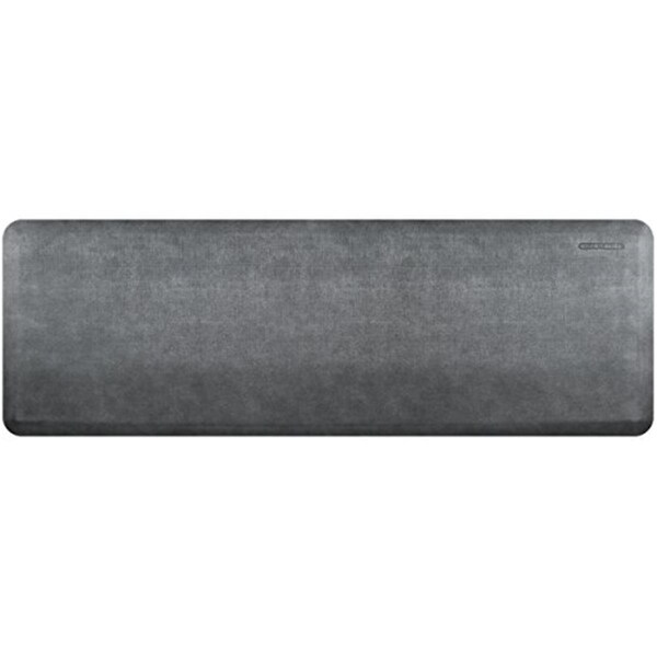 Wellnessmats 6 x 2 ft. Estates Linen Polyurethane Mat - Slate - EL62WMRBNGRY