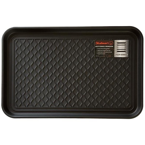 Stalwart Stalwart 75-ST6014 24 x 15 in. Eco Friendly Utility Boot Tray Mat; Black - 75-ST6014