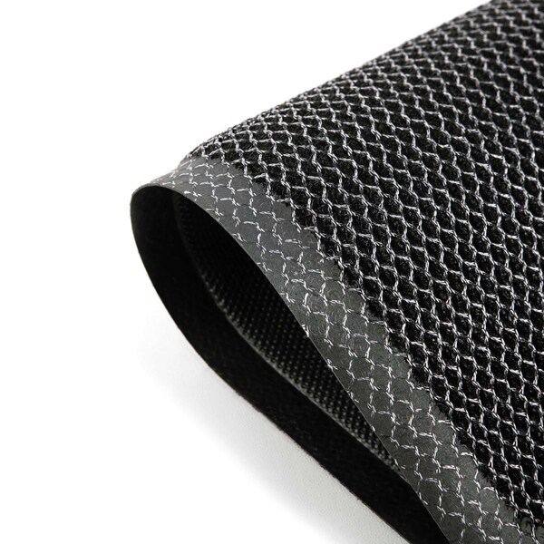 Floortex Mat, Nylon / Vinyl, 0.8 in Thick, Metallic Gray, 31 in W x 47 in L - NREMFLYV0016