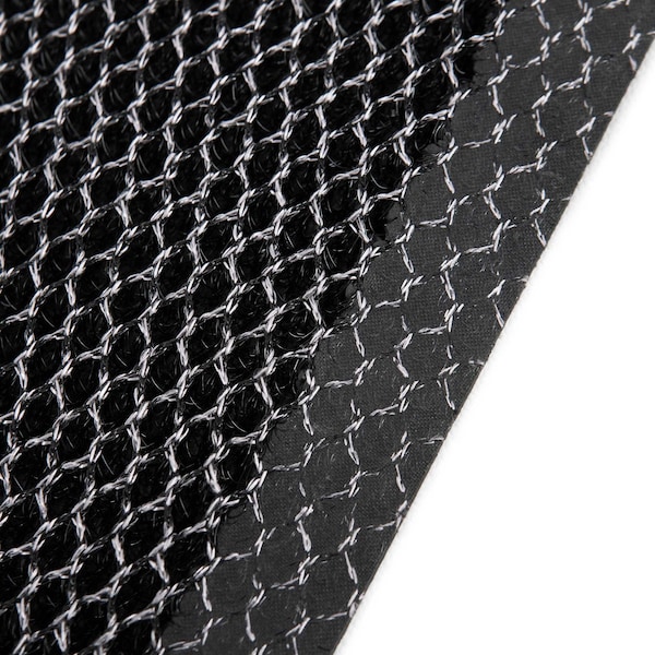 Floortex Mat, Nylon / Vinyl, 0.8 in Thick, Metallic Gray, 31 in W x 47 in L - NREMFLYV0016