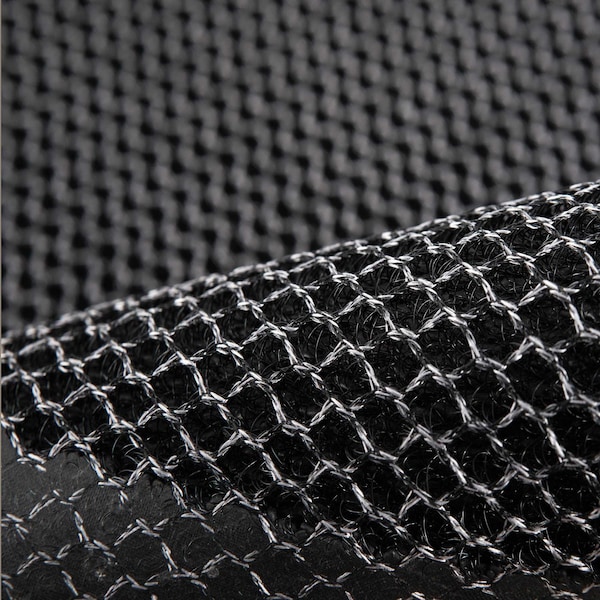 Floortex Mat, Nylon / Vinyl, 0.8 in Thick, Metallic Gray, 31 in W x 47 in L - NREMFLYV0016