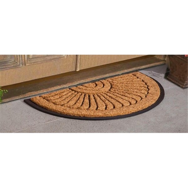 Jmj Sunburst Coir Door Mat, Black, 36 x 72 in. - LE 81069 36X72