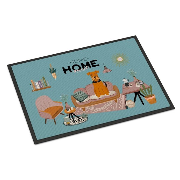 Carolines Treasures 24 x 36 in. Airedale Sweet Home Indoor or Outdoor Mat - CK7886JMAT