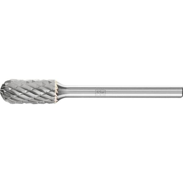 Pferd Carbide Bur - Cylind. (Radius End), DBL Cut - 1/4" x 1/2" x 1/8" Shank - SC-51 - 23202