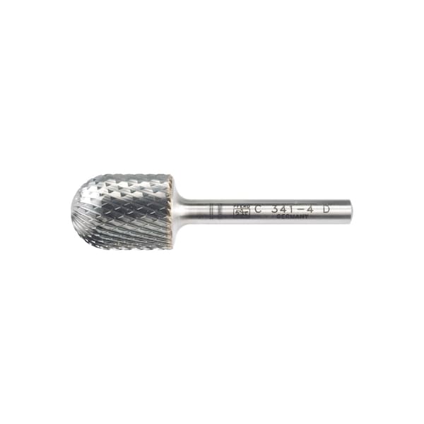 Pferd Carbide Bur - Cylind. (Radius End), DIA Cut - 3/4" x 1" x 1/4" Shank - SC-7 - 24483