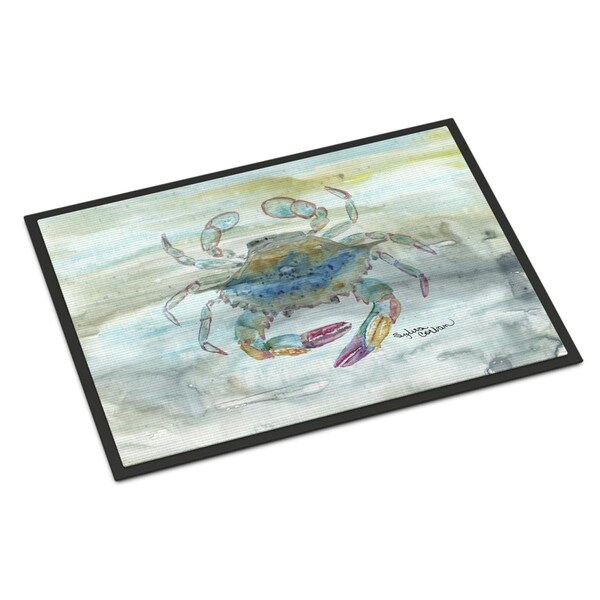 Carolines Treasures 24 x 36 in. Female Blue Crab Watercolor Indoor or Outdoor Mat - SC2005JMAT