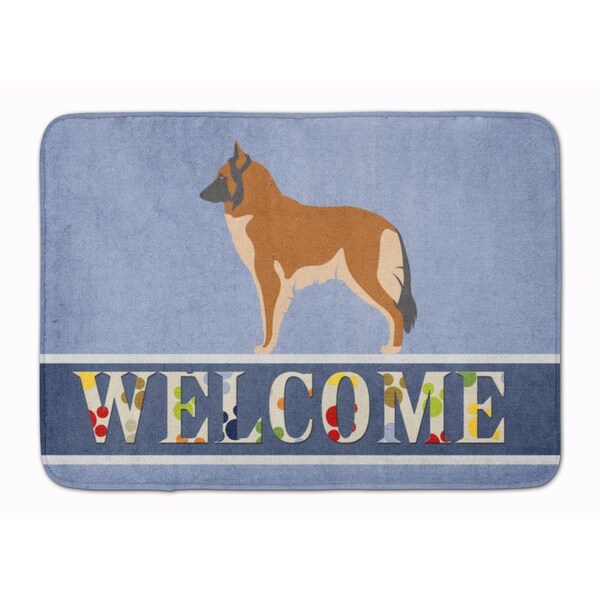 Carolines Treasures Belgian Tervuren Welcome Machine Washable Memory Foam Mat - BB8303RUG