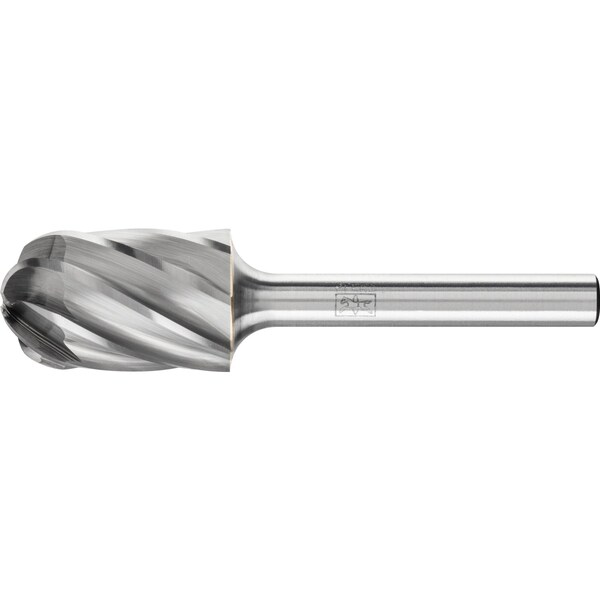 Pferd Carbide Bur - Cylind. (Radius End), ALU Cut - 5/8" x 1" x 1/4" Shank - SC-6 - 24475
