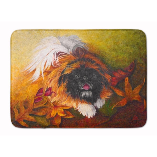 Carolines Treasures Pekingese Boogie Machine Washable Memory Foam Mat - MH1046RUG