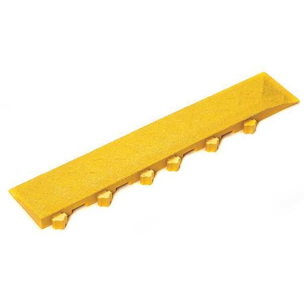 Ergo Advantage Safe-Flex Ramp Edge with Corner, PVC, 4 in W x 22 in L, 1 in Thick, 2 PK - AG6-Y