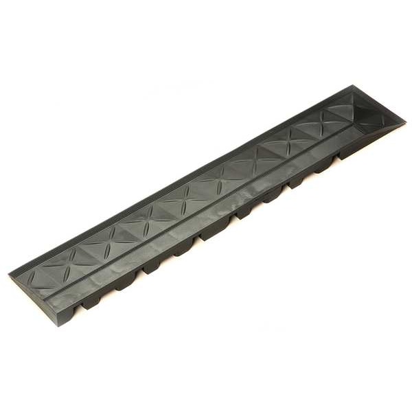 Ergo Advantage Safe-Flex Ramp Edge with Corner, PVC, 4 in W x 22 in L, 1 in Thick, 2 PK - A5-B