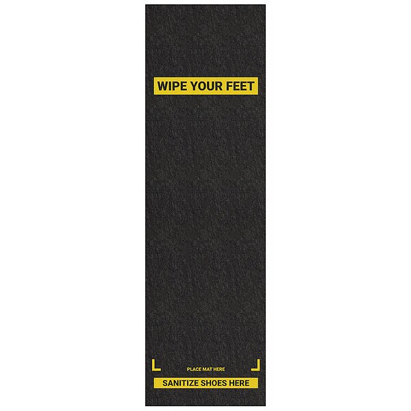Pig Footwear Sanitizing Mat, 10 ft. L, 3 ft. W - GRPWS4000-BK