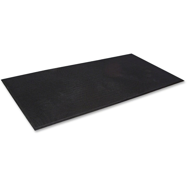 Crown Matting Technologies Mat-A-Dor Rubber Fingertip Scraper Mat, 0.63" thick, Black - CWNMASR42BK
