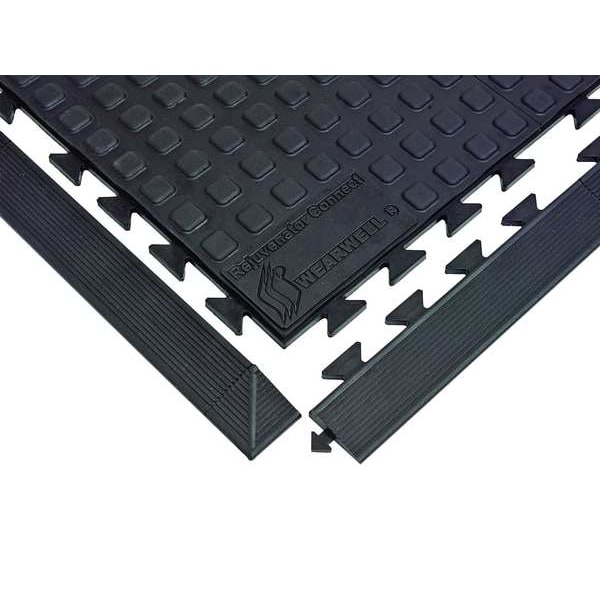 Wearwell Interlocking Antifatigue Mat Tile, Polyurethane, 3 ft W x 3 ft L, 5/8 in Thick - 502