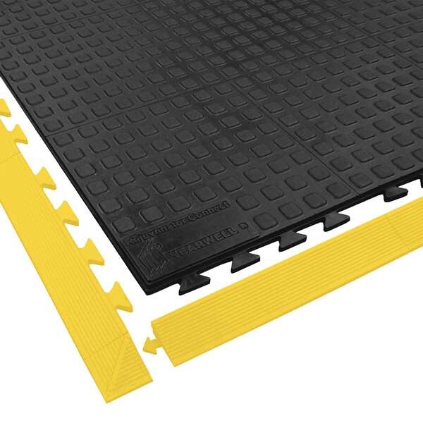 Wearwell Interlocking Antifatigue Mat Tile, Polyurethane, 3 ft W x 3 ft L, 5/8 in Thick - 502