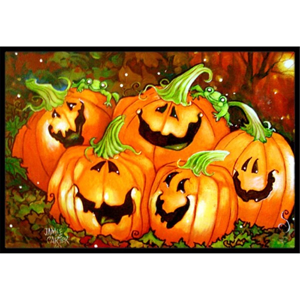 Micasa Such A Glowing Personality Pumpkin Halloween Indoor & Outdoor Mat24 x 36 in. - MI253135