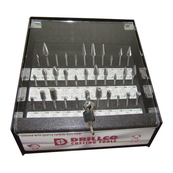 Magnum Carbide Burr Display, 66 Piece, Standard Cut, Solid Carbide Head - 70S066SC