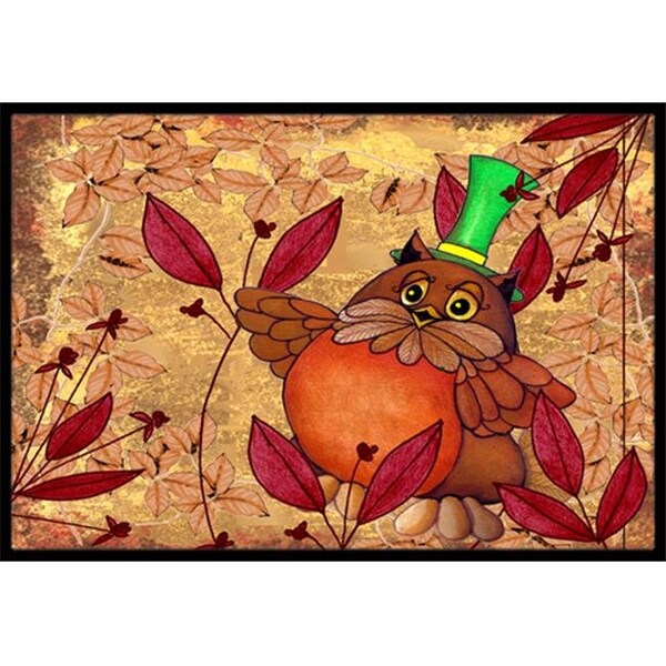 Carolines Treasures Carolines Treasures PJC1092JMAT Hootie Fall Owl Indoor & Outdoor Mat; 24 x 36 in. - PJC1092JMAT