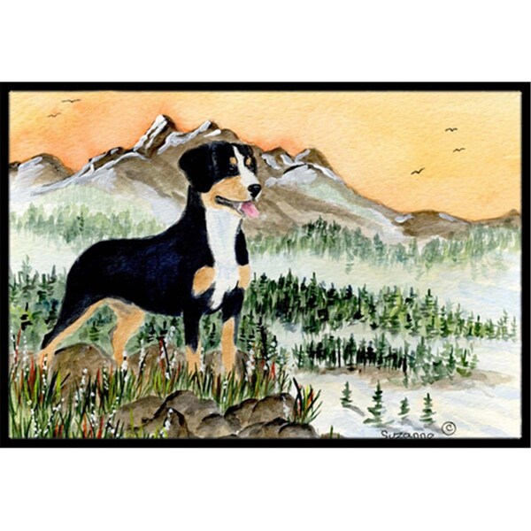 Carolines Treasures Entlebucher Mountain Dog Indoor Or Outdoor Doormat - 24 x 36 in. - SS8119JMAT