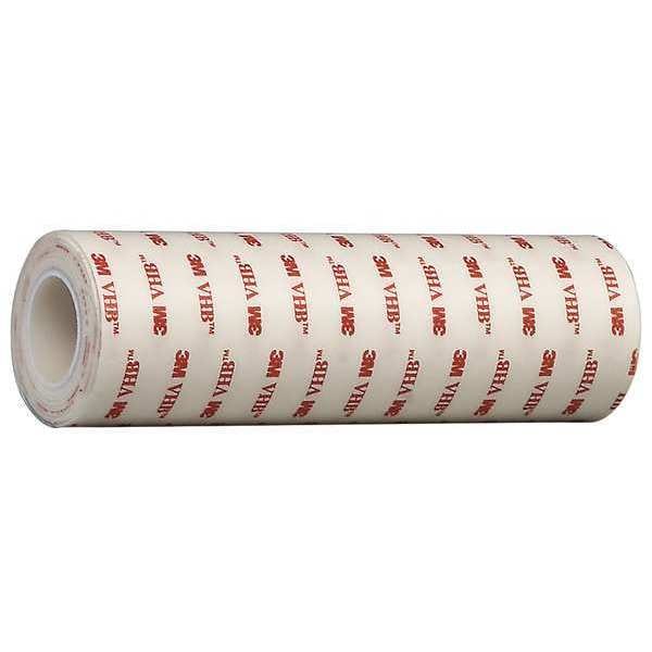 3M Double-Sided Foam Tape, 6 in W, 5 yd L, 1/32 in, Acrylic Foam, Double-Sided - 4950