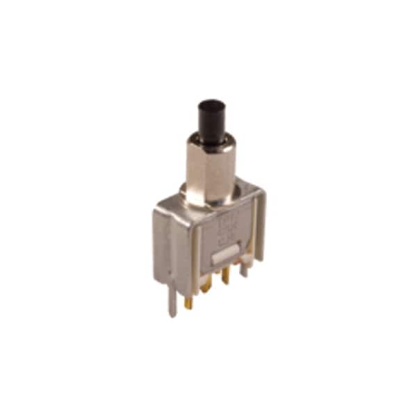 Componentes C&K Interruptor Especial, SPST, Momentáneo, 1A, 28Vdc, Terminal de Soldadura, Montaje a través del Orificio a Ángulo Recto - TP11MS9AQE