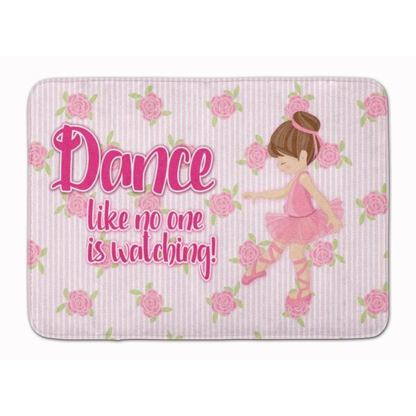 Carolines Treasures Ballet Dance Brunette Machine Washable Memory Foam Mat - BB5390RUG
