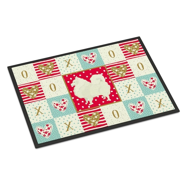 Carolines Treasures 24 x 36 in. Spitz Love Indoor or Outdoor Mat - CK5955JMAT