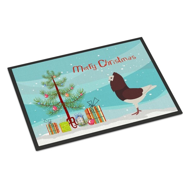 Carolines Treasures Capuchin Red Pigeon Christmas Indoor or Outdoor Mat, 24 x 36 in. - BB9315JMAT