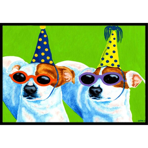 Carolines Treasures Party Animals Jack Russell Terriers Indoor or Outdoor Mat- 18 x 27 - AMB1441MAT
