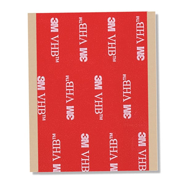 3M 3M 5962 VHB Tape 2" x 3", Black, 62 mil, 15PK - 5962