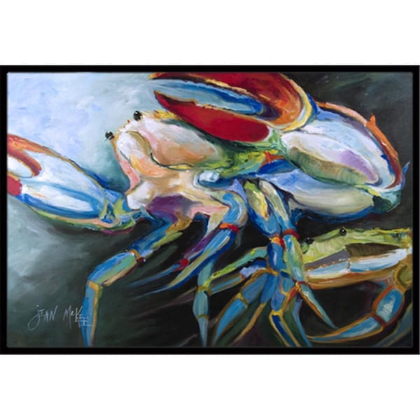 Carolines Treasures Blue Crab Indoor and Outdoor Mat- 18 x 27 in. - JMK1103MAT