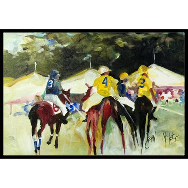 Carolines Treasures Polo At The Point Indoor and Outdoor Mat- 18 x 27 in. - JMK1007MAT