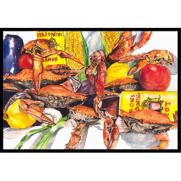 Carolines Treasures 24 x 36 in. Verons and Crabs Indoor Or Outdoor Mat - 1016JMAT
