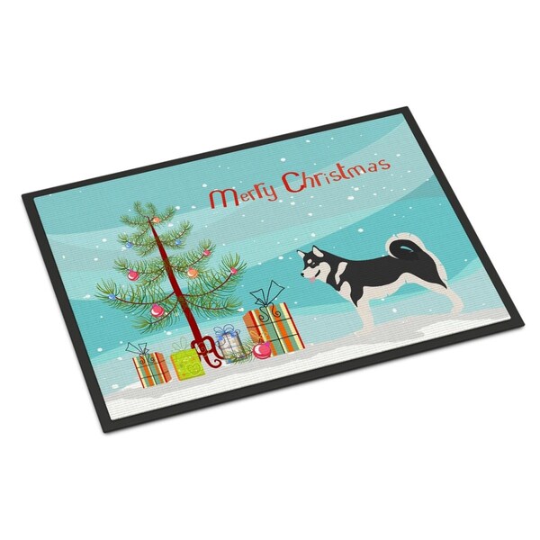 Carolines Treasures Alaskan Malamute Christmas Indoor or Outdoor Mat, 24 x 36 in. - BB8486JMAT