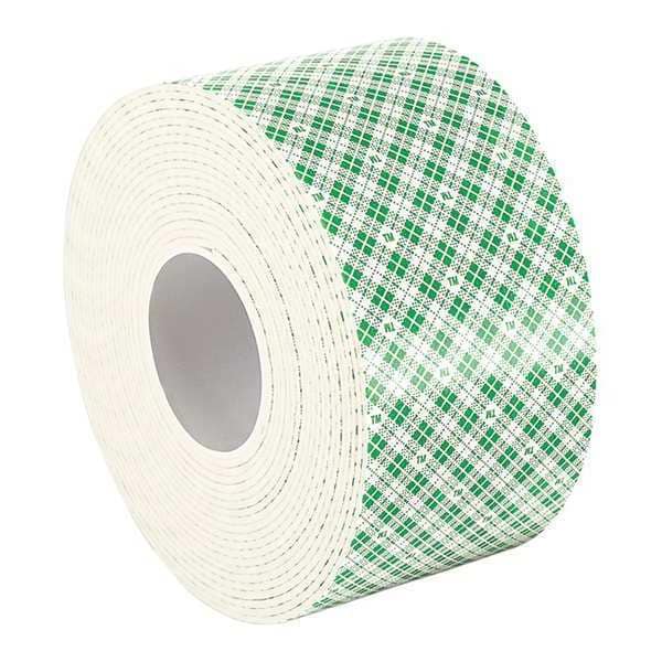 3M 3M 4004 Double Coated Foam Tape 3" x 5yd, White, 1/4" thick - 4004