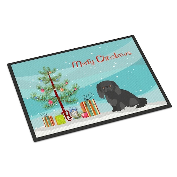 Carolines Treasures 18 x 27 in. Pekingese Christmas Tree Indoor or Outdoor Mat - CK3505MAT