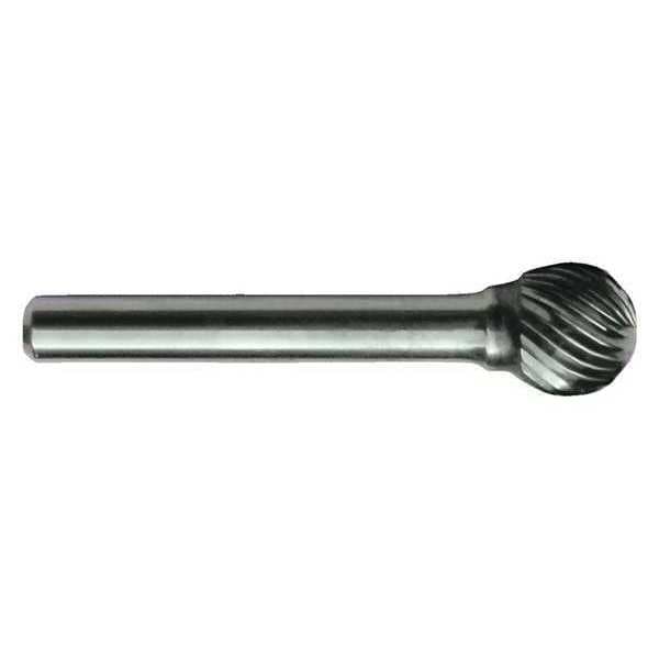Cle-Line 1/8x1/8 Solid Carbide Shank Standard Cut Carbide SD-42 Cle-Line 1853 Ball Shaped Bur - C17727