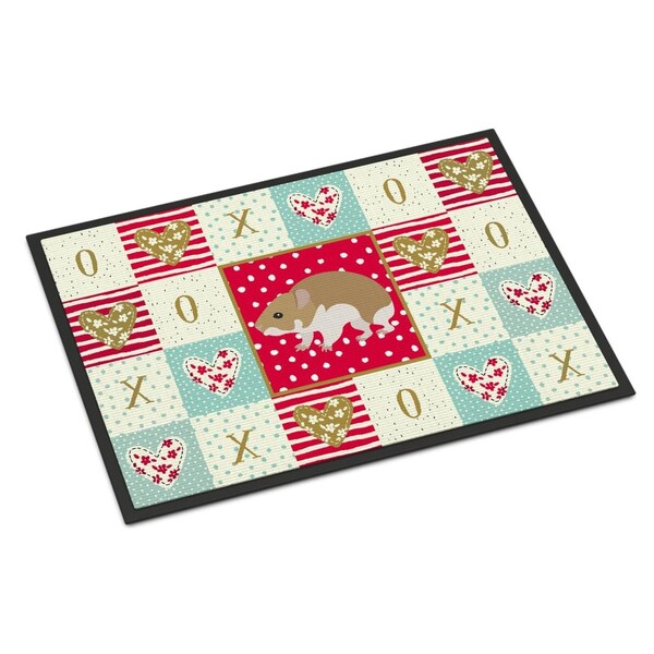 Carolines Treasures 18 x 27 in. Turkish Hamster Love Indoor or Outdoor Mat - CK5445MAT