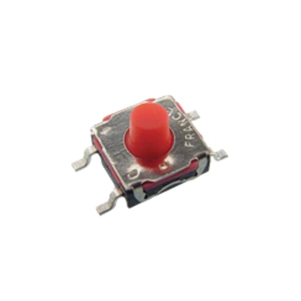Interruptor de teclado C&K Components, 1 interruptor, SPST, momentáneo, 0.05A, 32Vdc, 3N, terminal de soldadura, superficie - KSC4D1J50SHLFS