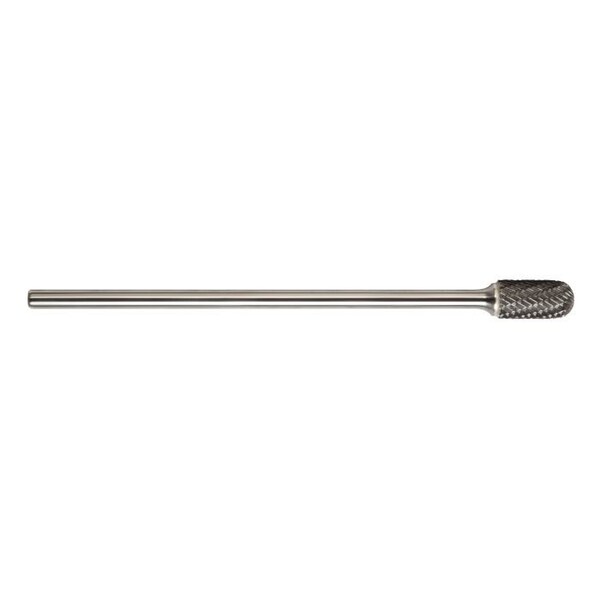 Magnum Carbide Burr, Extra Long Shank, Series 7000CX, Radius, 12 Head Dia, 1 Length of Cut, Cylindrical - 7CX132DC