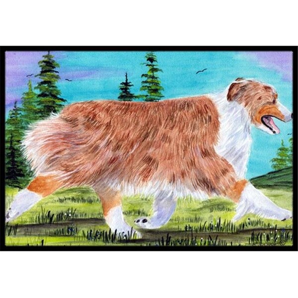 Carolines Treasures Carolines Treasures SS8423MAT 18 x 27 in. Australian Shepherd Indoor Outdoor Doormat - SS8423MAT